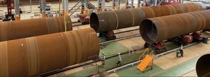 圖、由CAN組成的Pin Pile ，沃旭大彰化東南及西南第一階段離岸風場